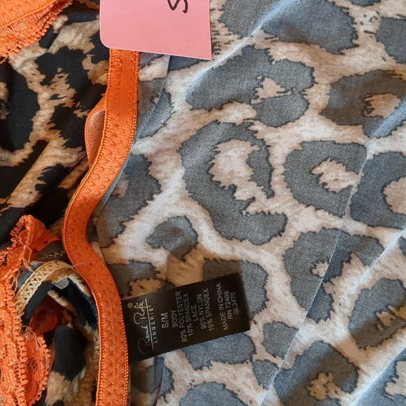 2/$14 NWT Rene Rofe Leopard Babydoll - Picture 3 of 3